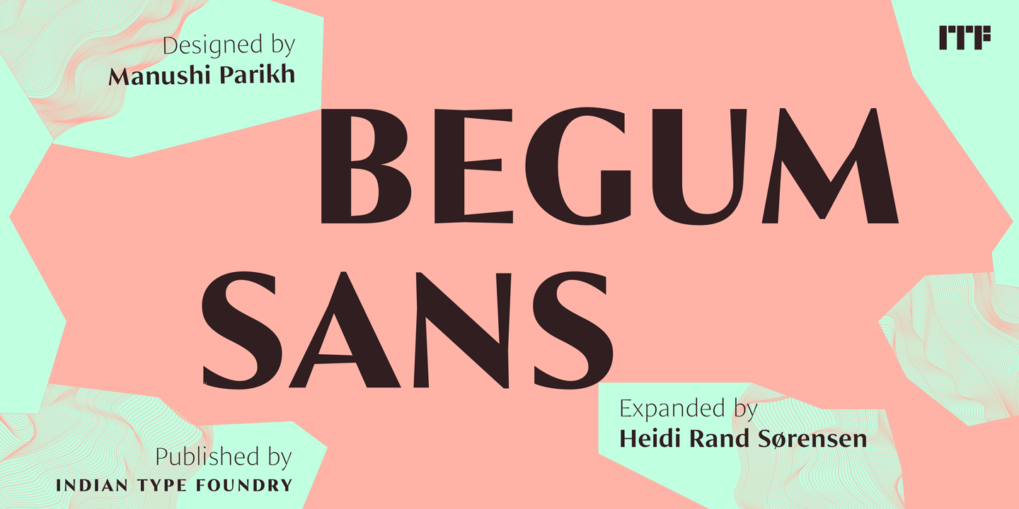 Czcionka Begum Sans